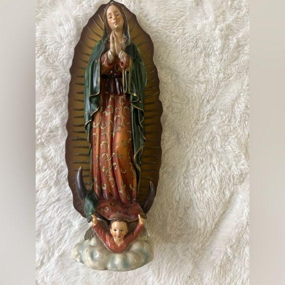 Other - Vintage Our Lady of Guadalupe Religious Statue Figurine Catholic Decor